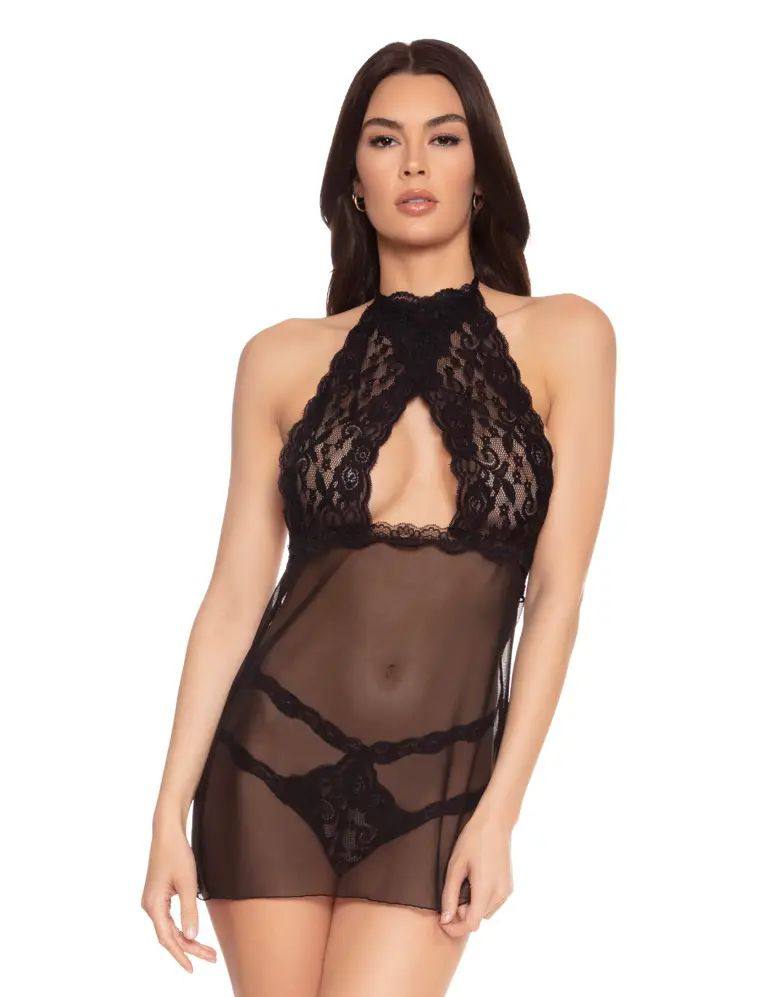 Halter Babydoll w/Strappy G-String